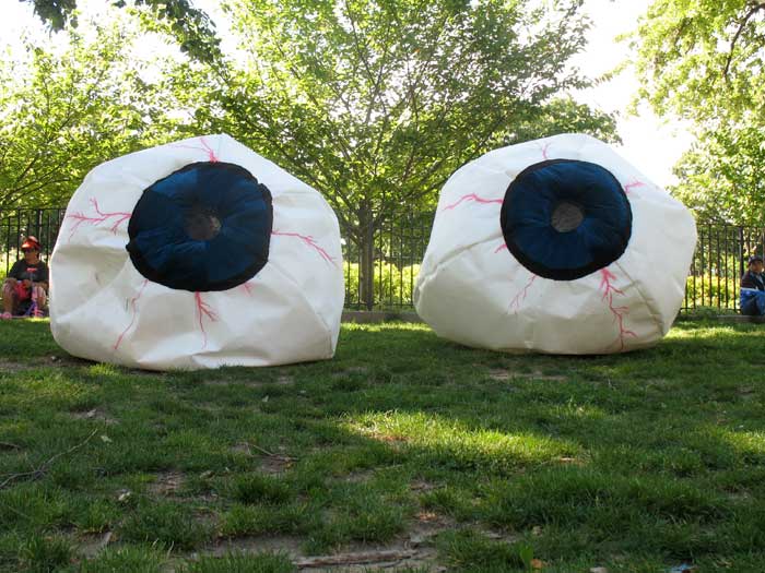 Photo: The Beholder, 2010 Polyester felt, 5 x 5 x 5 ft